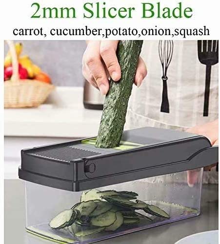 Vegetable Chopper Set,Multifunctional Fruits Vegetables Cutter,Potato Slicer,Onion Potato Carrot Grater,Cucumber Peeler,Kitchen Chopper Slicer Dicer
